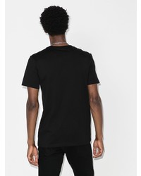 T-shirt à col rond imprimé noir et blanc Moschino