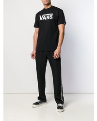 T-shirt à col rond imprimé noir et blanc Vans