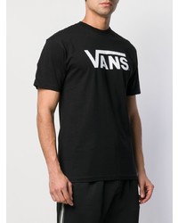 T-shirt à col rond imprimé noir et blanc Vans