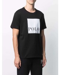 T-shirt à col rond imprimé noir et blanc Polo Ralph Lauren