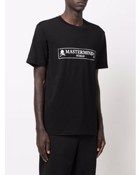 T-shirt à col rond imprimé noir et blanc Mastermind World
