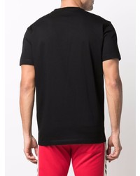 T-shirt à col rond imprimé noir et blanc DSQUARED2