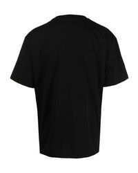 T-shirt à col rond imprimé noir et blanc PACCBET