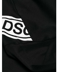 T-shirt à col rond imprimé noir et blanc DSQUARED2