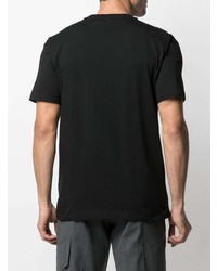 T-shirt à col rond imprimé noir et blanc Kappa