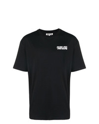 T-shirt à col rond imprimé noir et blanc McQ Alexander McQueen