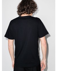 T-shirt à col rond imprimé noir et blanc Yohji Yamamoto