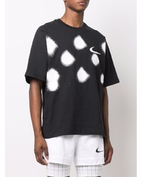 T-shirt à col rond imprimé noir et blanc Nike X Off-White