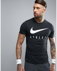 T-shirt à col rond imprimé noir et blanc Nike Training