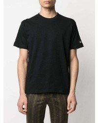 T-shirt à col rond imprimé noir et blanc Yohji Yamamoto