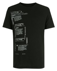 T-shirt à col rond imprimé noir et blanc OSKLEN