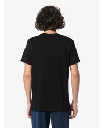 T-shirt à col rond imprimé noir et blanc MAISON KITSUNÉ