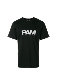 T-shirt à col rond imprimé noir et blanc Pam Perks And Mini