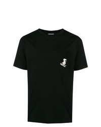 T-shirt à col rond imprimé noir et blanc Paterson.