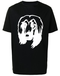 T-shirt à col rond imprimé noir et blanc Paul Smith