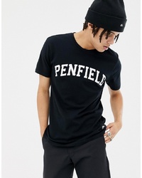 T-shirt à col rond imprimé noir et blanc Penfield