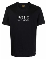 T-shirt à col rond imprimé noir et blanc Polo Ralph Lauren