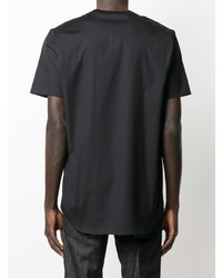 T-shirt à col rond imprimé noir et blanc DSQUARED2