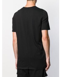 T-shirt à col rond imprimé noir et blanc Rick Owens DRKSHDW