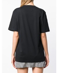 T-shirt à col rond imprimé noir et blanc Calvin Klein Jeans Est. 1978