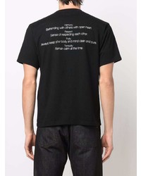 T-shirt à col rond imprimé noir et blanc UNDERCOVE