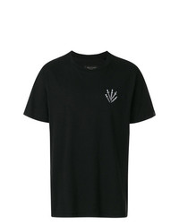 T-shirt à col rond imprimé noir et blanc rag & bone