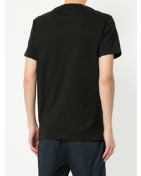 T-shirt à col rond imprimé noir et blanc Kent & Curwen