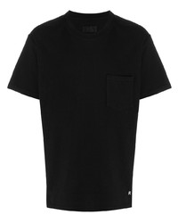 T-shirt à col rond imprimé noir et blanc RtA