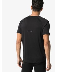 T-shirt à col rond imprimé noir et blanc Asics