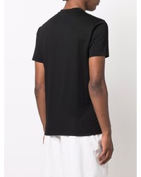 T-shirt à col rond imprimé noir et blanc Emporio Armani