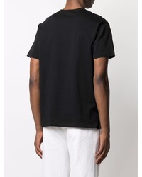 T-shirt à col rond imprimé noir et blanc Alexander McQueen