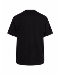 T-shirt à col rond imprimé noir et blanc Supreme