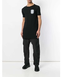 T-shirt à col rond imprimé noir et blanc 11 By Boris Bidjan Saberi