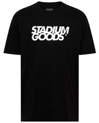 T-shirt à col rond imprimé noir et blanc Stadium Goods