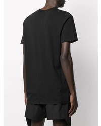 T-shirt à col rond imprimé noir et blanc Rick Owens DRKSHDW