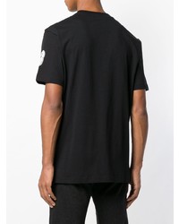 T-shirt à col rond imprimé noir et blanc McQ Alexander McQueen