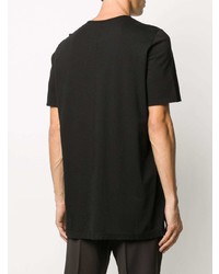 T-shirt à col rond imprimé noir et blanc Rick Owens DRKSHDW