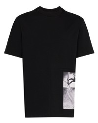 T-shirt à col rond imprimé noir et blanc Tony Hawk Signature Line