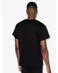 T-shirt à col rond imprimé noir et blanc Amiri