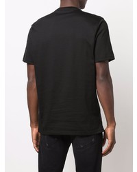 T-shirt à col rond imprimé noir et blanc Moncler Genius