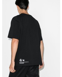 T-shirt à col rond imprimé noir et blanc JW Anderson