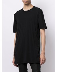 T-shirt à col rond imprimé noir et blanc 11 By Boris Bidjan Saberi