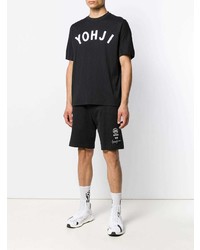 T-shirt à col rond imprimé noir et blanc Y-3