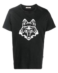 T-shirt à col rond imprimé noir et blanc Zadig & Voltaire