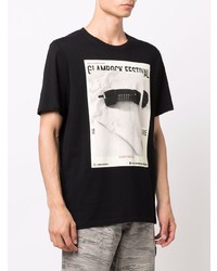 T-shirt à col rond imprimé noir et blanc Zadig & Voltaire