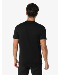 T-shirt à col rond imprimé noir et doré Versace