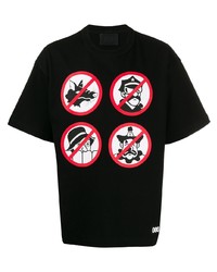T-shirt à col rond imprimé noir 000 Worldwide