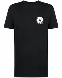 T-shirt à col rond imprimé noir 10 CORSO COMO