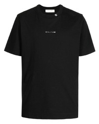 T-shirt à col rond imprimé noir 1017 Alyx 9Sm