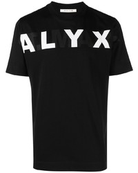 T-shirt à col rond imprimé noir 1017 Alyx 9Sm